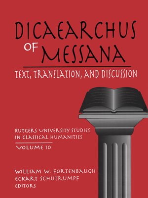 cover image of Dicaearchus of Messana